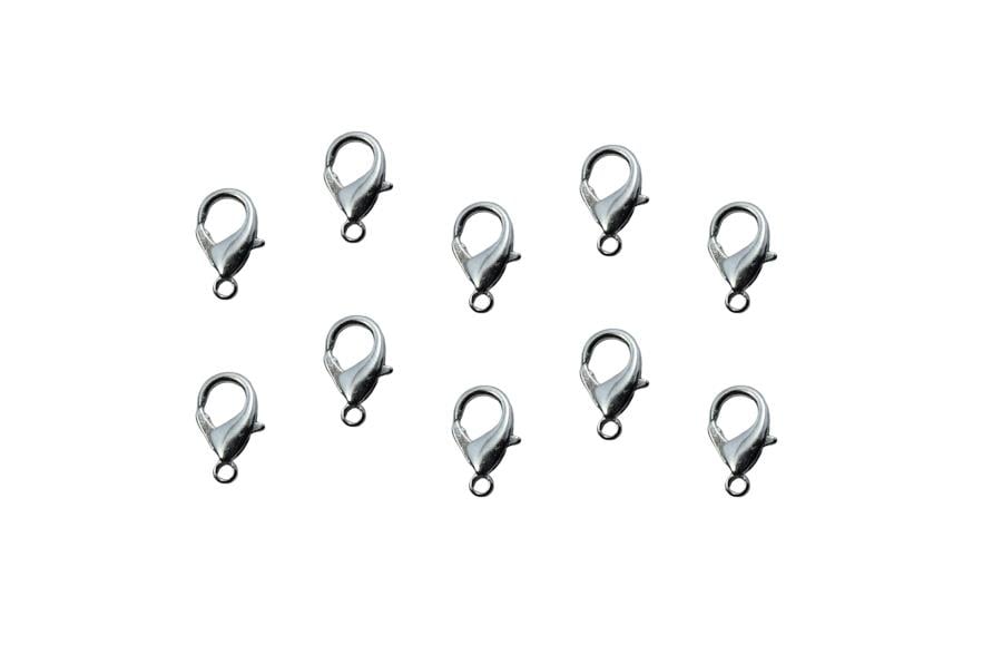 10 mm Nikel Rengi Papağan Klips 50 Adet