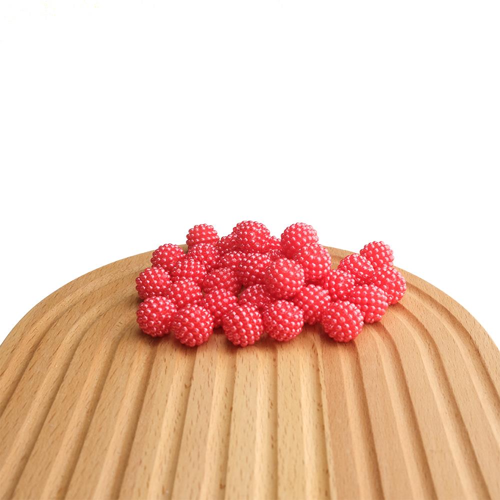 14 Mm Böğürtlen İnci Kırmızı 500 Gr Böğürtlen Boncuk