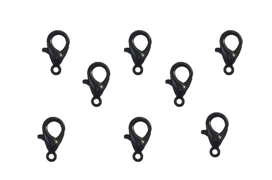 18 mm Antrasit Siyah Papağan Klips 10 Adet