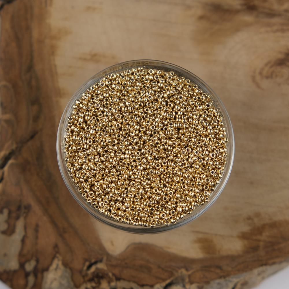 ABC Kum Boncuk Altın 2 mm 500 Gram 12/0 - 1107