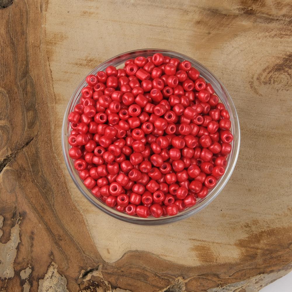 ABC Kum Boncuk Kırmızı 4 mm 500 Gram 6/0 - K45