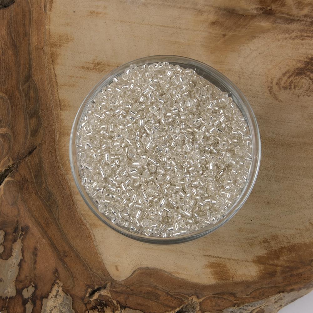 ABC Kum Boncuk Şeffaf Gümüş 2 mm 500 Gram 12/0 - 21
