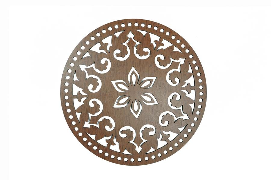 Ahşap Yuvarlak Makaron Çanta Tabanı