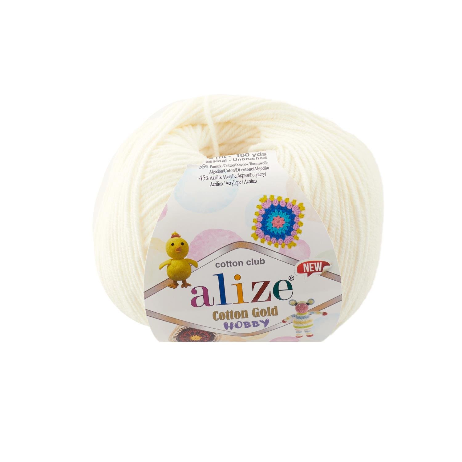 Alize Cotton Gold Hobby New Açık Krem-62