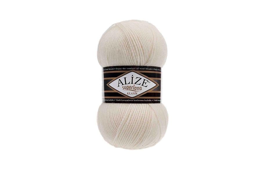 Alize Superlana Klasik Açık Krem-62