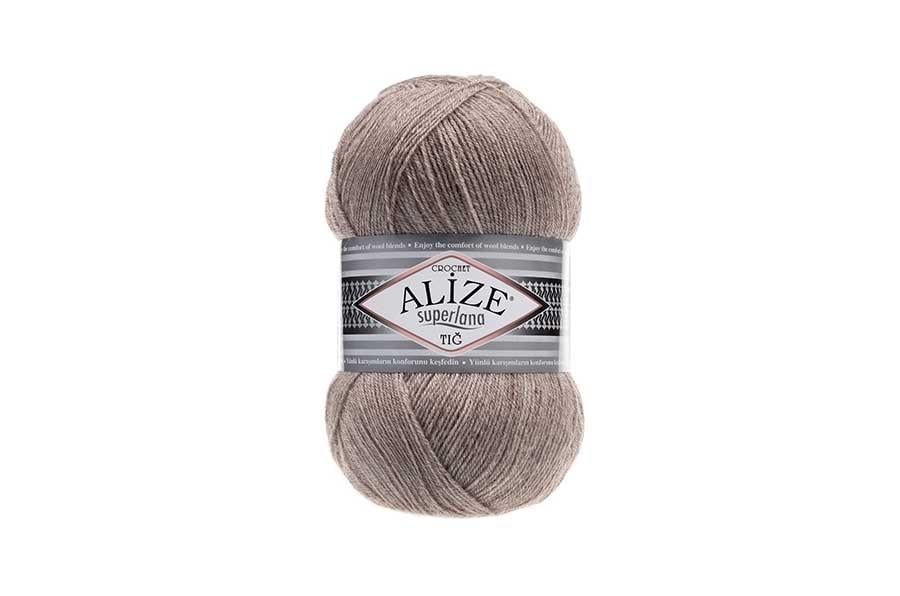 Alize Superlana Tığ Açık Kahve Melanj-207