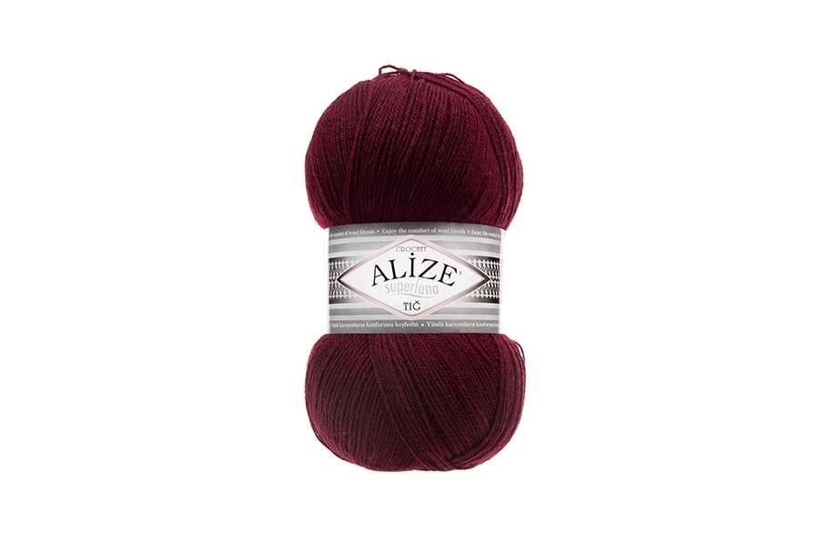 Alize Superlana Tığ Bordo-57