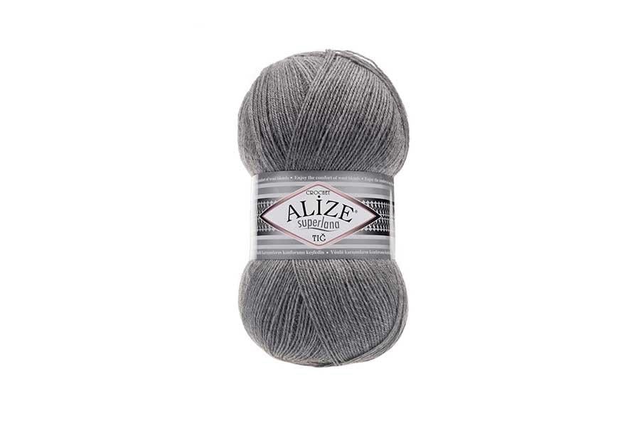 Alize Superlana Tığ Gri Melanj-21