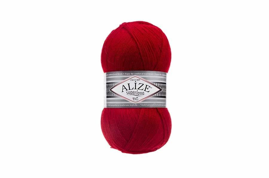 Alize Superlana Tığ Kırmızı-56