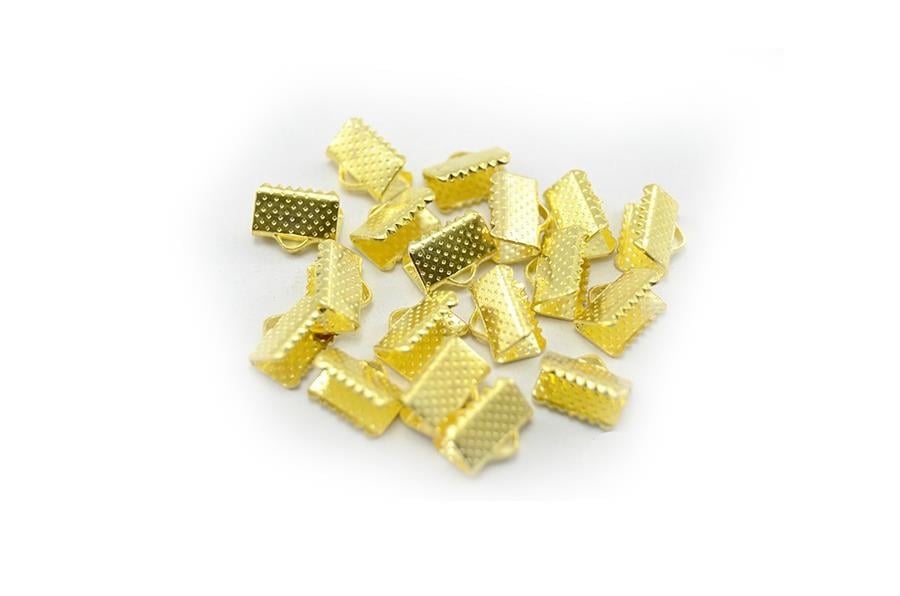 Altın Renkli Kurdela Kapama 8x5 mm 20 Adet 