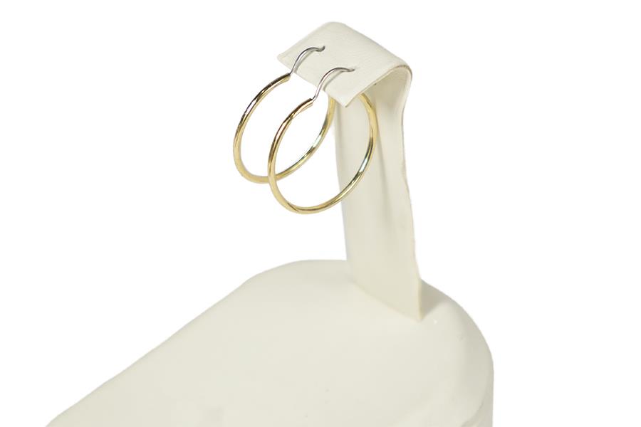 Altın Sarısı Halka Küpe Çifti 27 mm