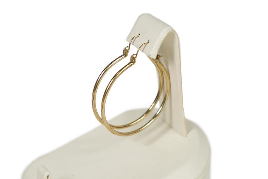 Altın Sarısı Halka Küpe Çifti 40 mm