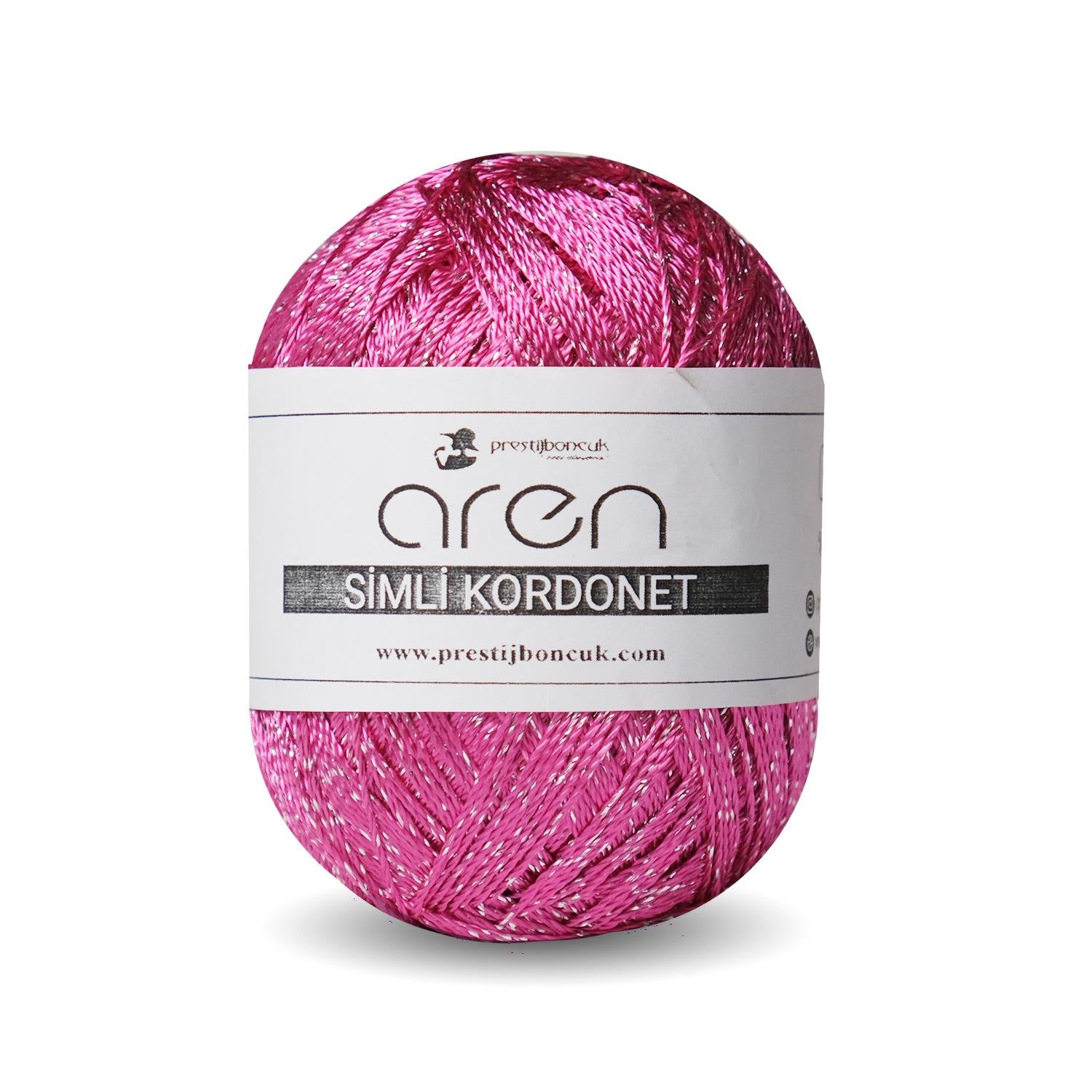 Aren Simli Kordonet İp Fuşya