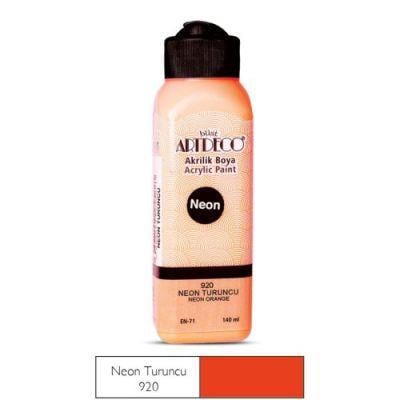 Artdeco Neon Akrilik Boya 140ml Neon Turuncu 920