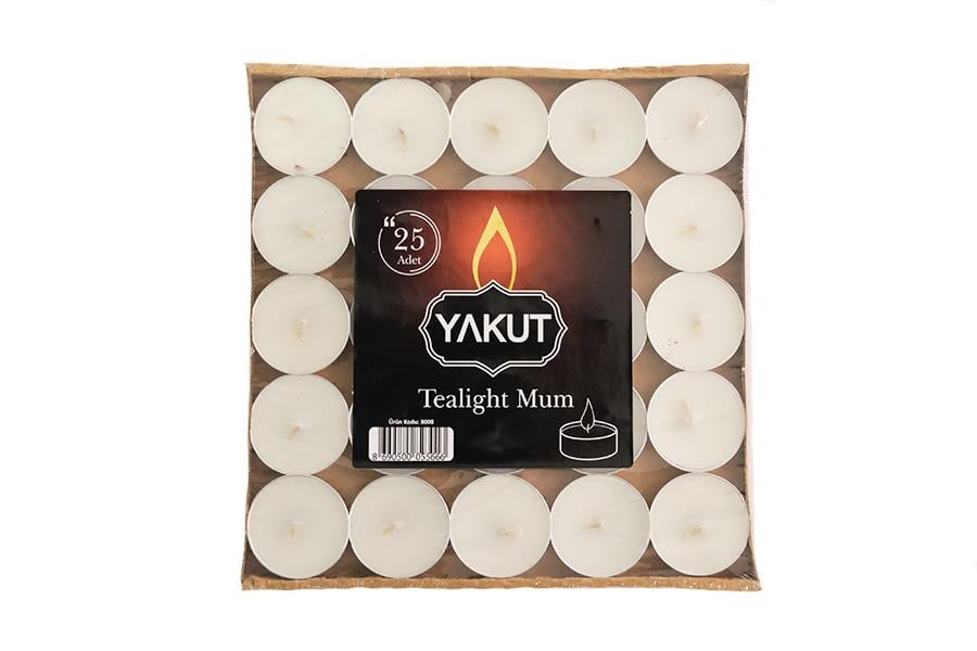 Ay Işığı Mum Beyaz 25'li
