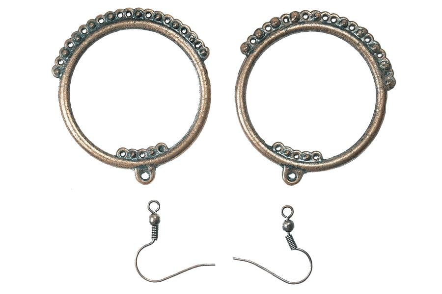 Bakır Halka Küpe Aparatı Metal 38 mm