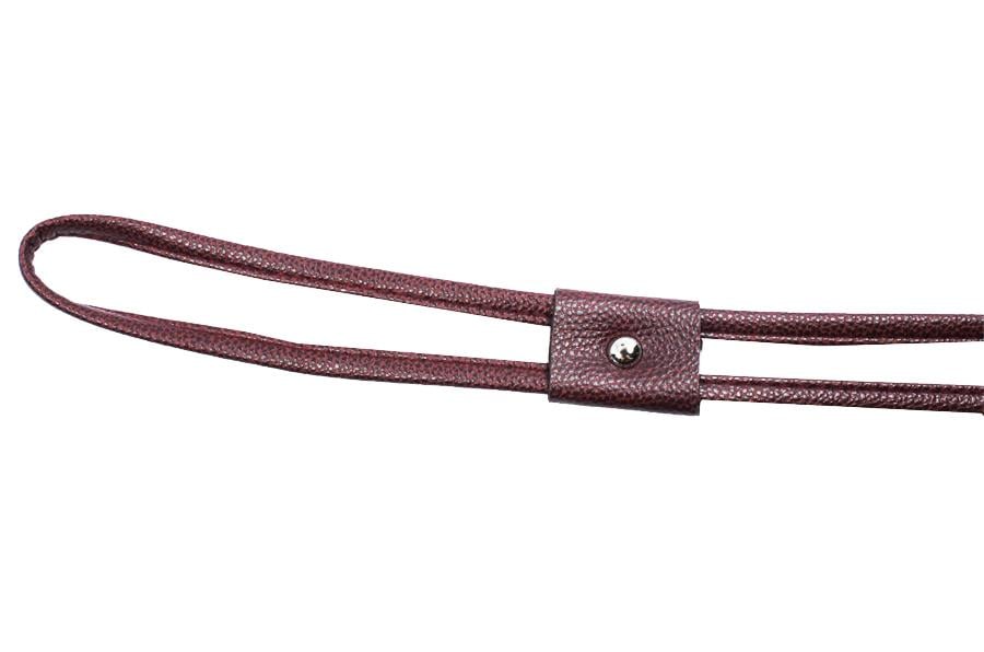 Bordo Deri Çanta Büzgüsü