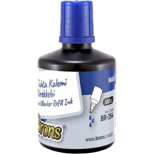 Brons Tahta Kalemi Mürekkebi 100 cc Mavi