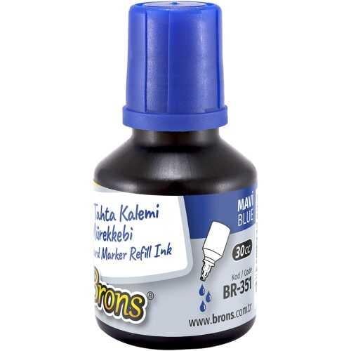Brons Tahta Kalemi Mürekkebi 30 cc Mavi