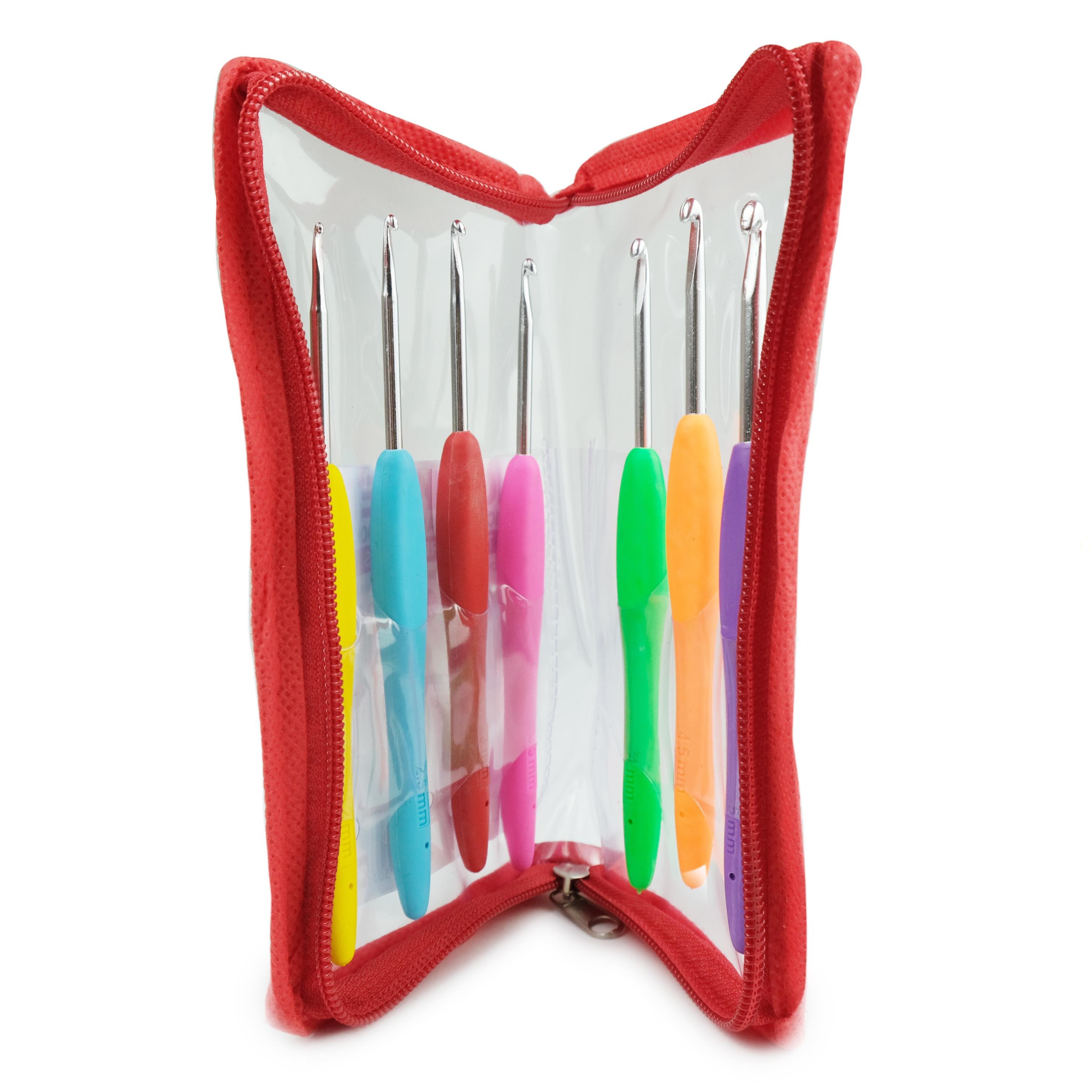 Çantalı Ekonomik  Silikon Saplı Tığ Seti 7 Farklı Numara