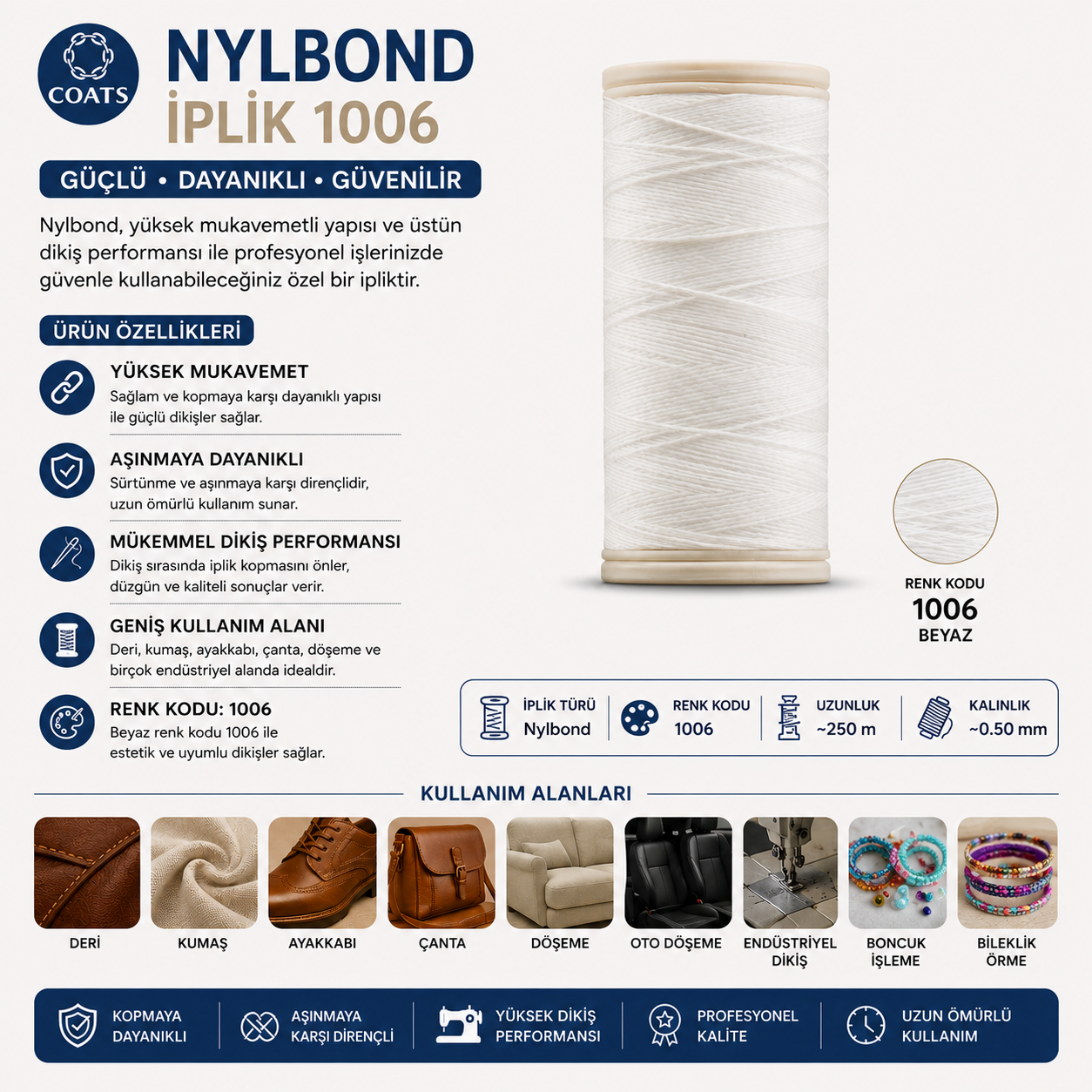 Coats Nylbond İplik 1006