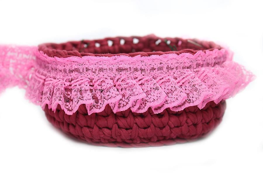 Dantel Plise Fuşya KP-45780