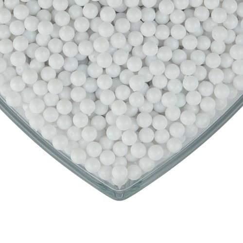 Deliksiz Kabak Boncuğu 6 mm 100 gr Beyaz