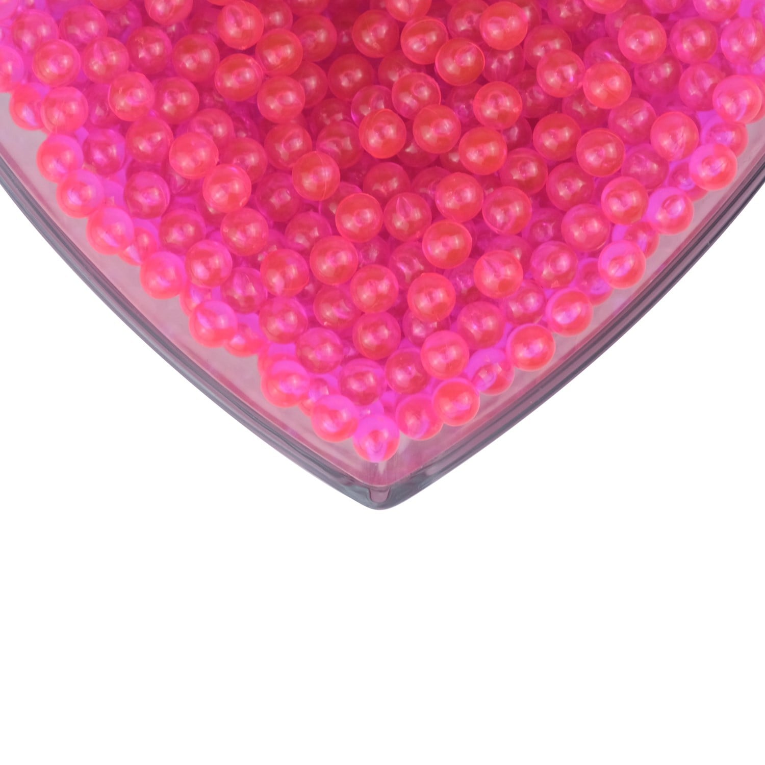 Deliksiz Kabak Boncuğu 8 mm 100 gr Fosforlu Pembe