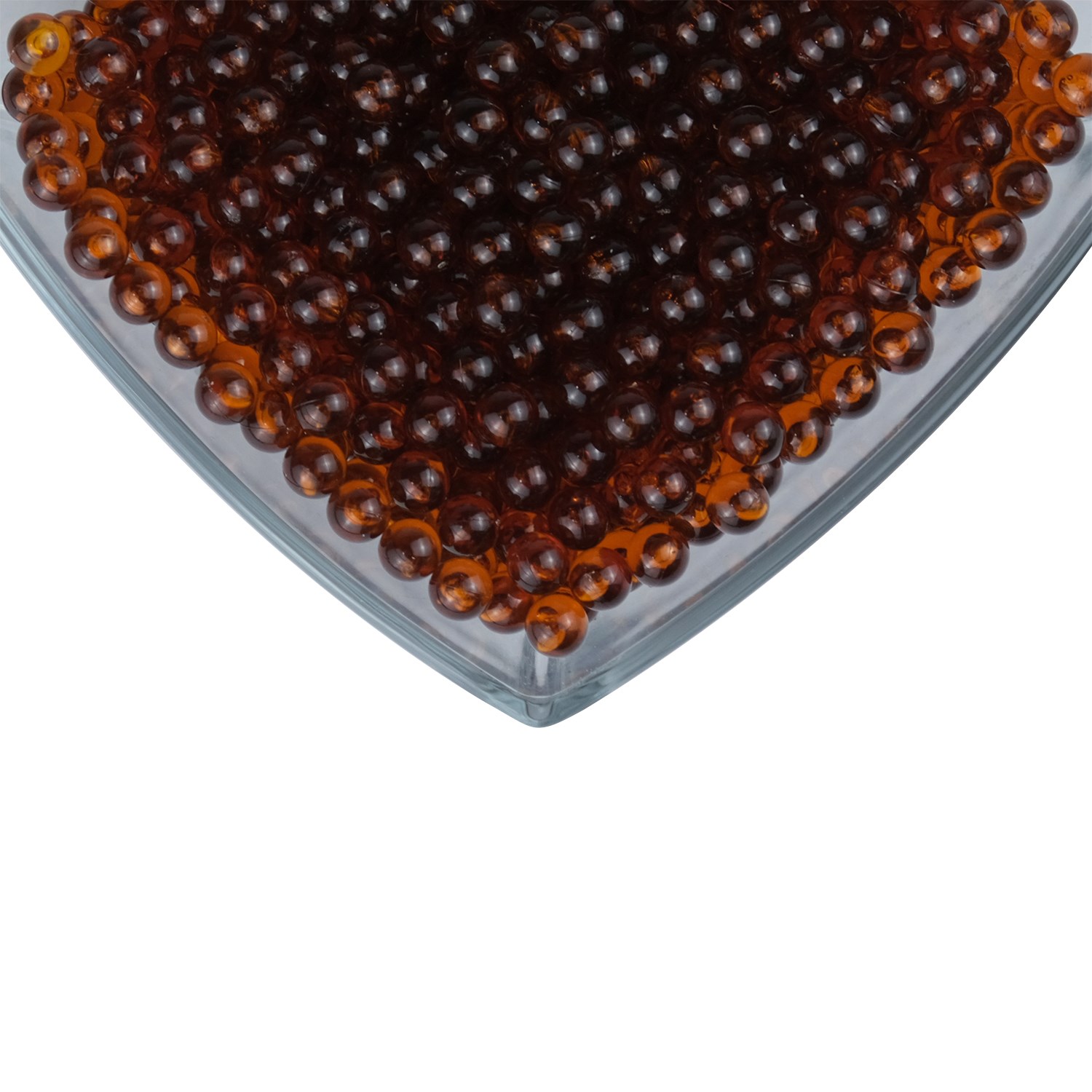 Deliksiz Kabak Boncuğu 8 mm 100 gr Kahverengi