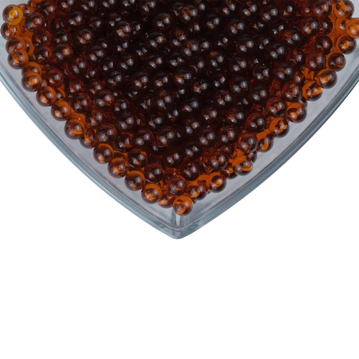 Deliksiz Kabak Boncuğu 8 mm 100 gr Kahverengi