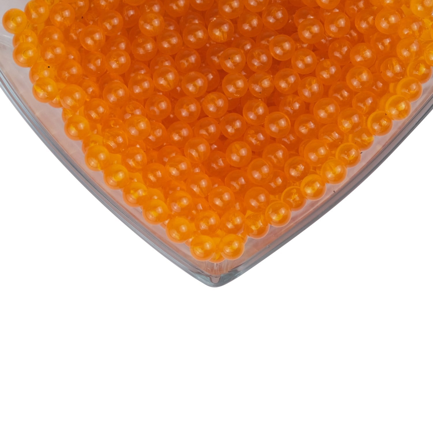 Deliksiz Kabak Boncuğu 8 mm 100 gr Turuncu