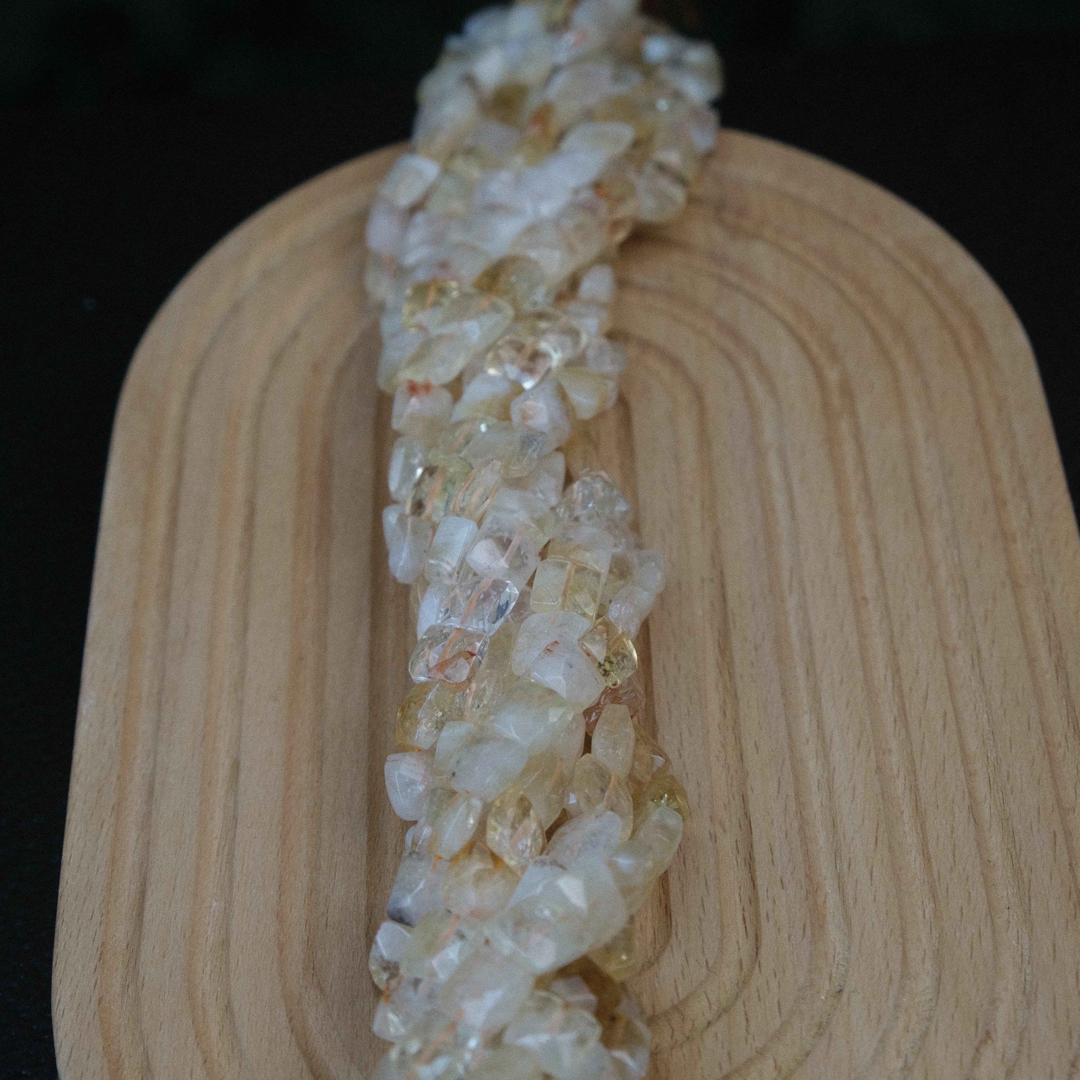 Doğal Sitrin Taşı Kare Kesim Sitrin 10 mm Fasetli Doğaltaş (1 Dizi - 39 Adet )