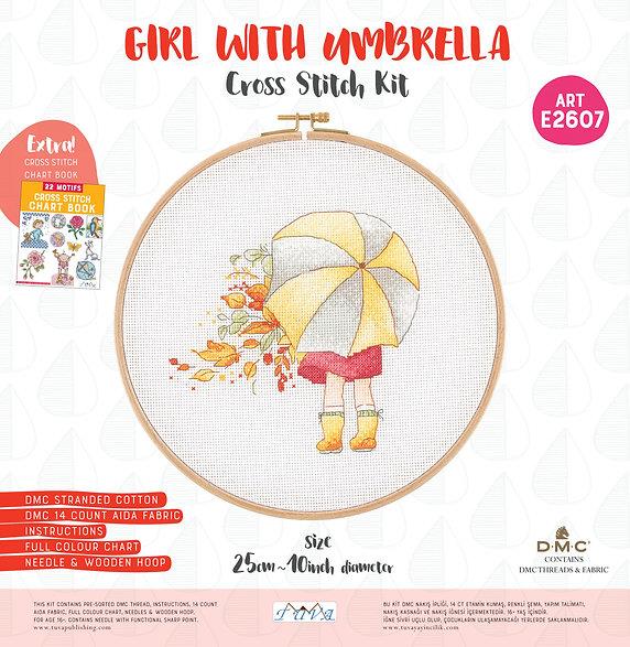 E2607 Kanaviçe Kiti 25 cm Kanaviçe Seti