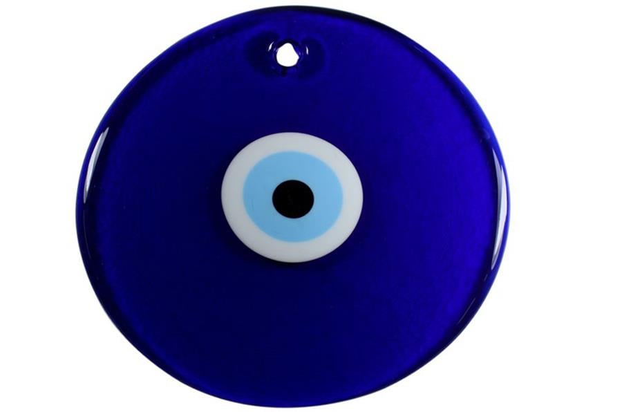 El Yapımı Delikli Cam Nazar Boncuk 18 cm