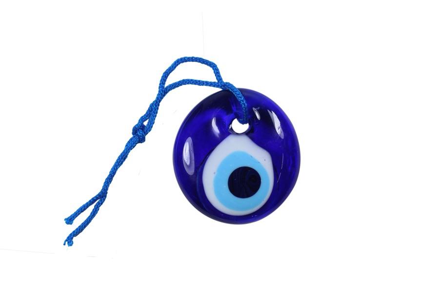 El Yapımı Delikli Cam Nazar Boncuk 4.5 cm