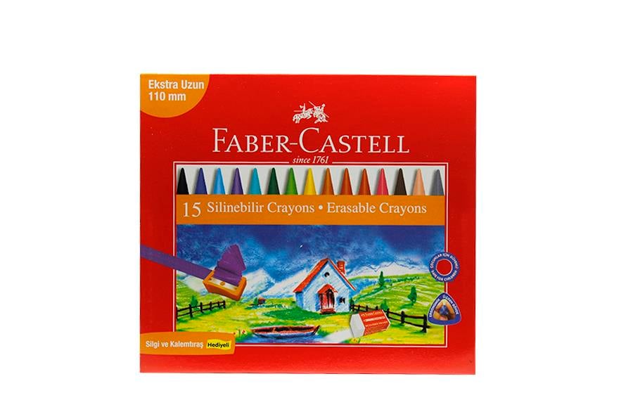 Faber Castel 15 Renk Silinebilir Crayons Boya