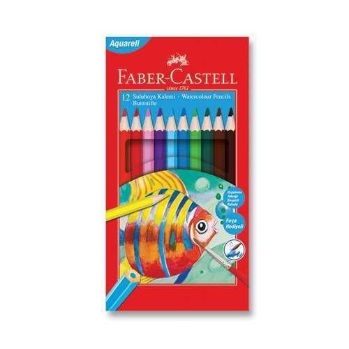 Faber Castell Karton Kutu Aquarel Boya Kalemi 12 Renk