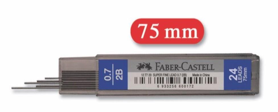 Faber Castell Super Fine Min 2B 0.7 Mm 75 Mm Kalem Uç