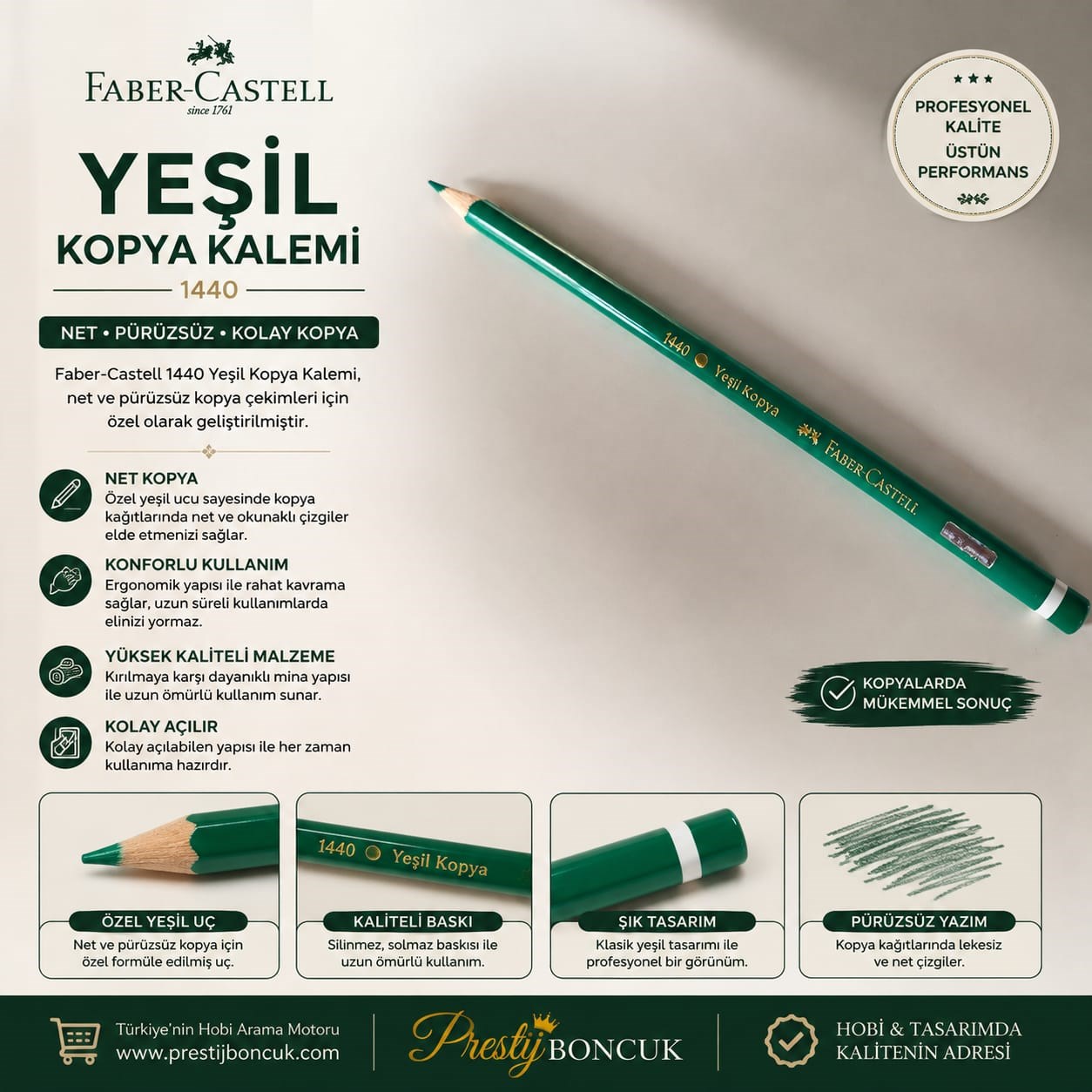 Faber Castell Yeşil Kopya Boya Kalemi