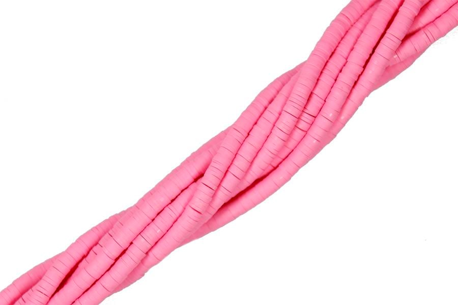 Fimo Boncuk Dizisi 6 mm | Bebe Pembe