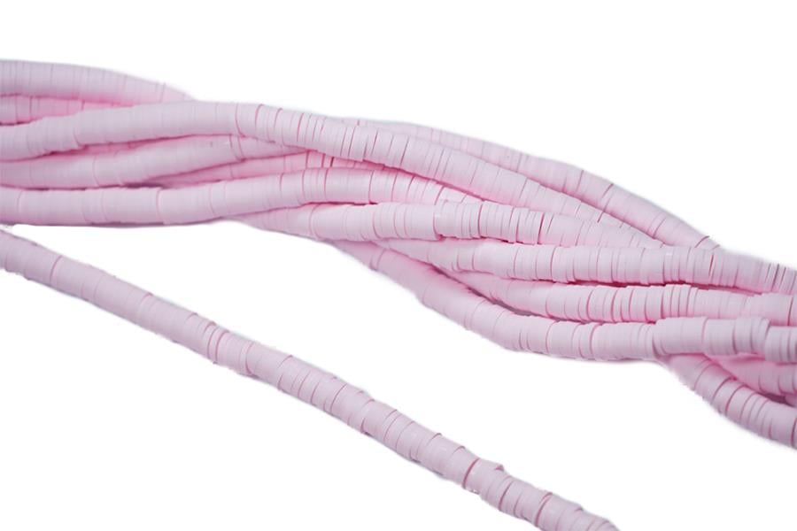 Fimo Boncuk Dizisi 6 mm | Soft Pembe