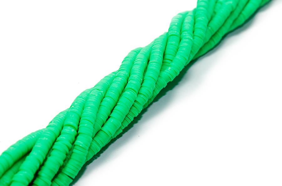 Fimo Boncuk Dizisi 6 mm | Yeşil