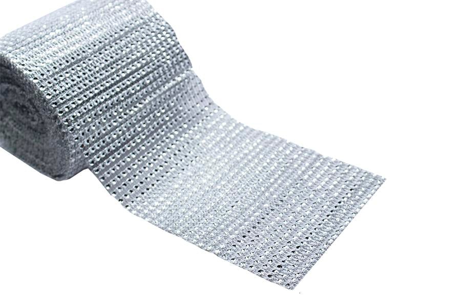 Geniş Gümüş Renk Plastik Sıra Taş