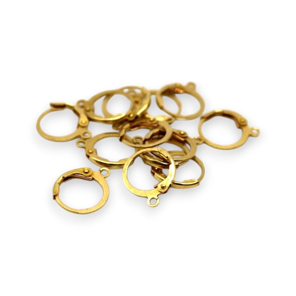 Gold Renk Ay Kanca Küpe Klipsi Küpe Kancası Takı Malzemesi 5 Çift
