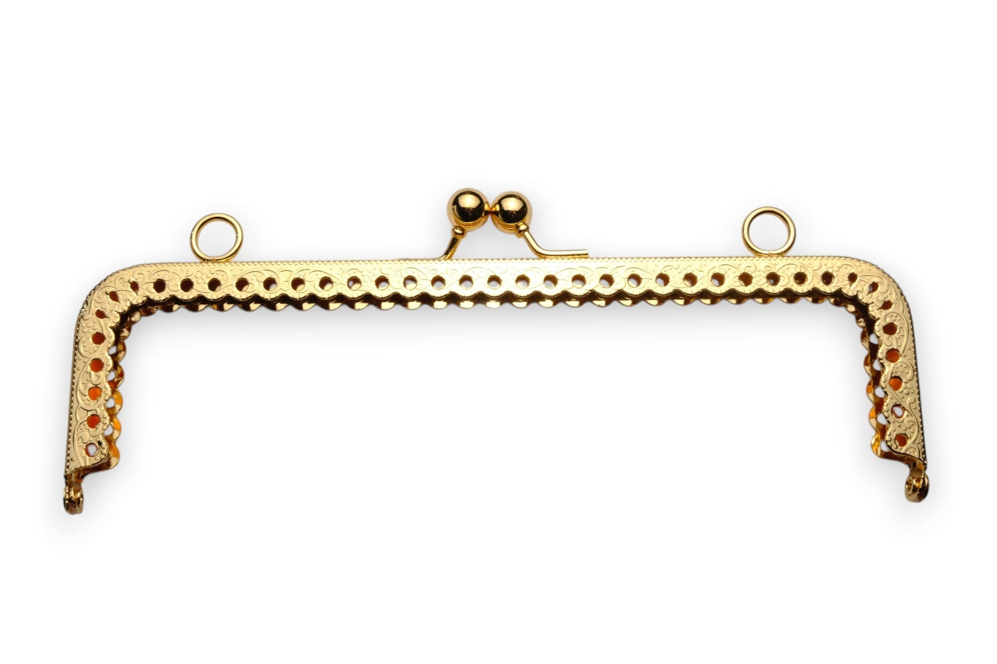 Gold Renkli Köşeli Metal Çanta ve Cüzdan Klips 20 CM