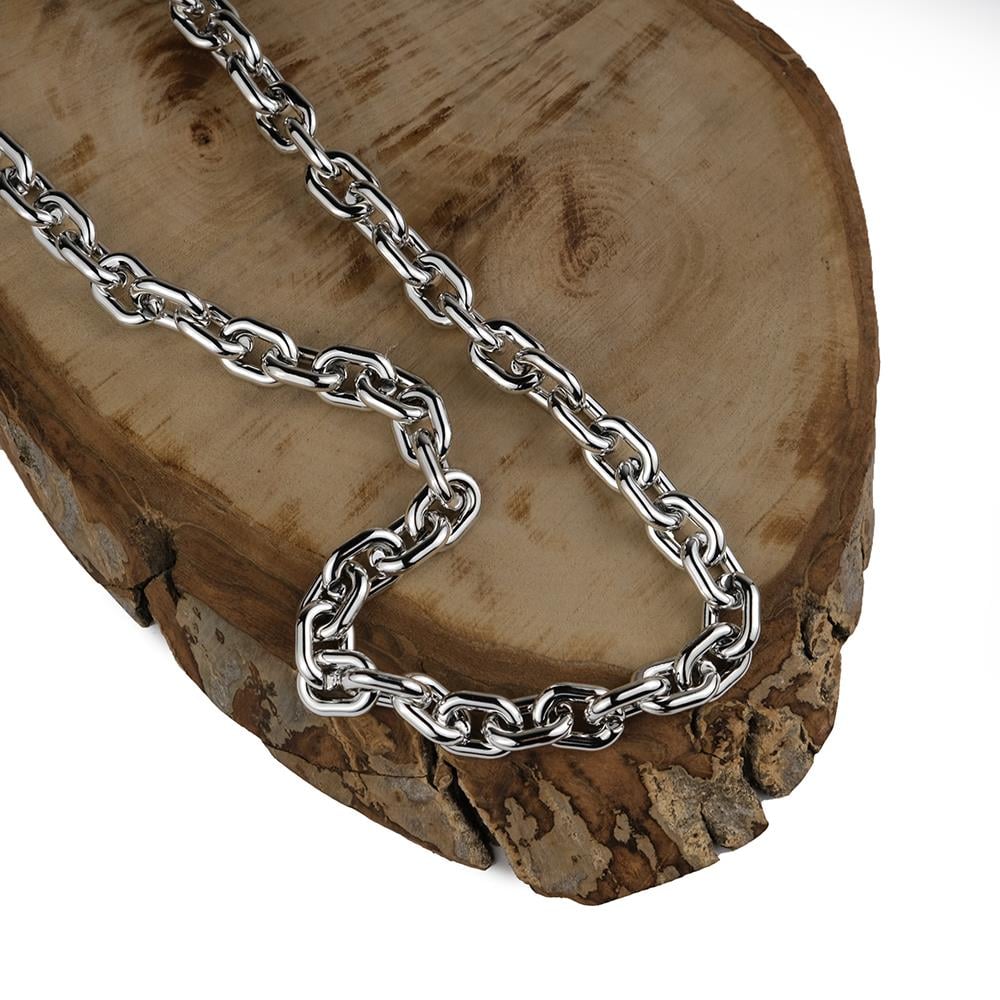 Gümüş Rengi Plastik Çanta Ve Takı Zinciri 