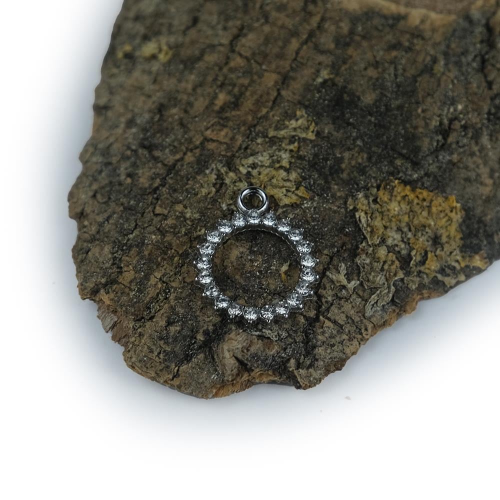 Gümüş Renk Metal Halkalı Taşlı Takı ve Aksesuar Aparatı