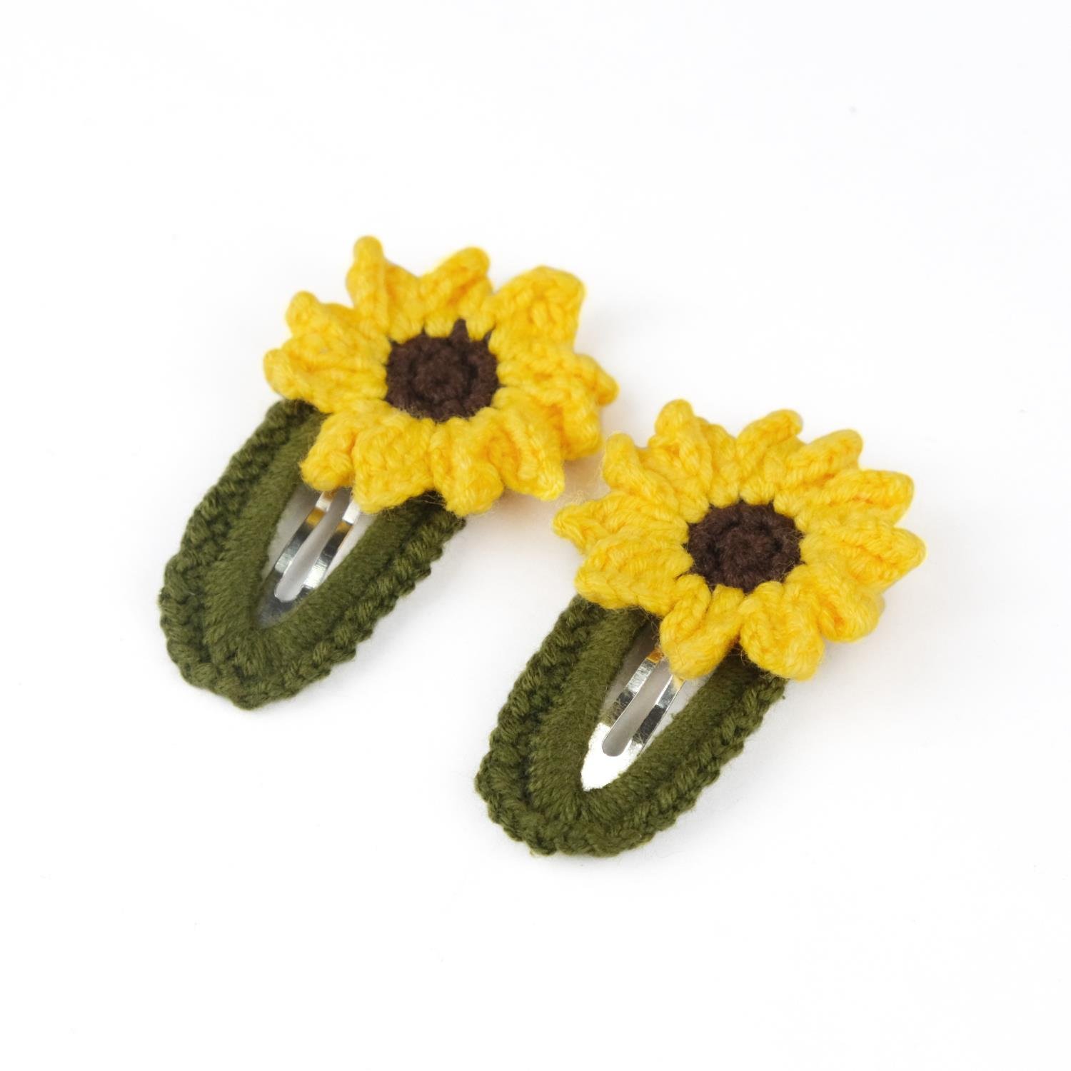 Günebakan Figürlü El Yapımı Toka Çifti - Sarı