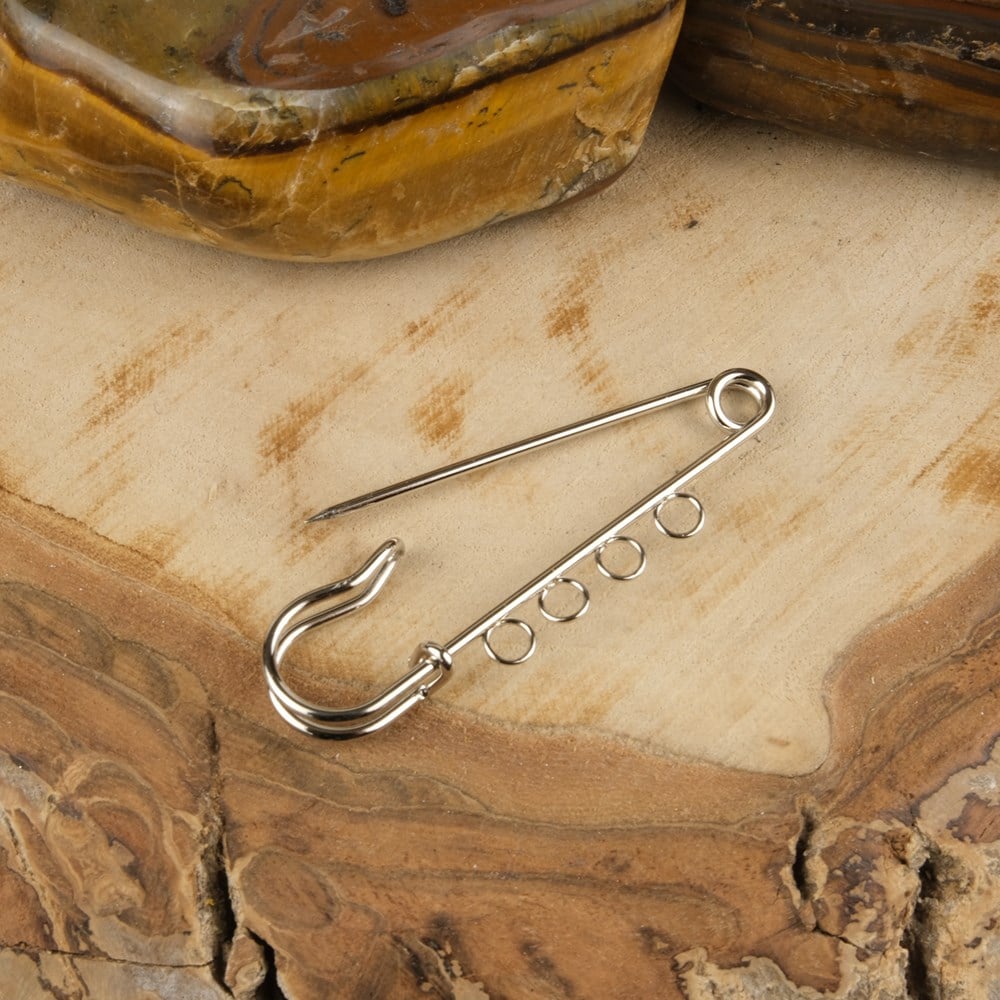 Halkalı Gümüş İskoç İğnesi