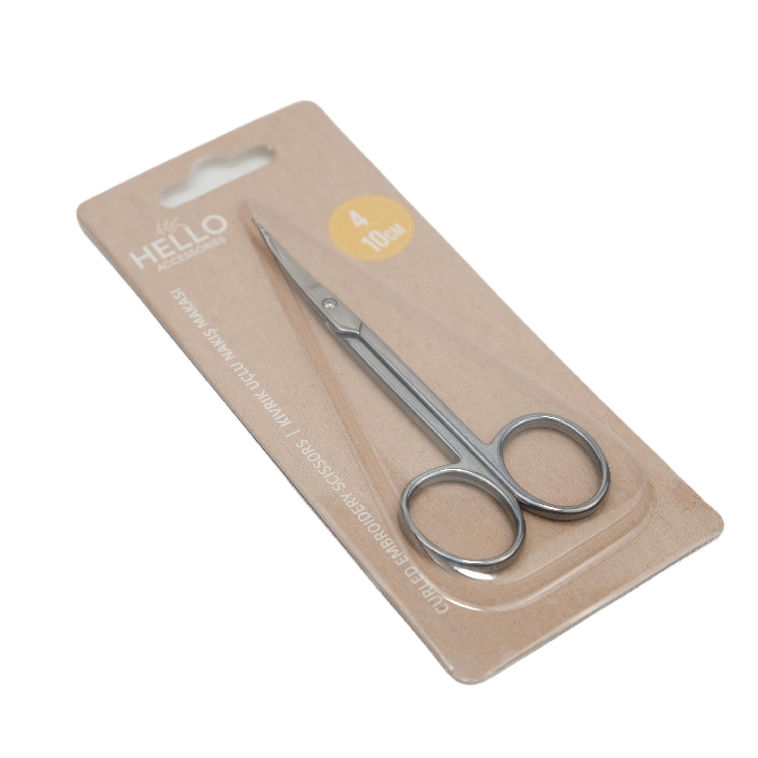 Hello  10 cm  Kıvrık Uçlu Nakış Makası